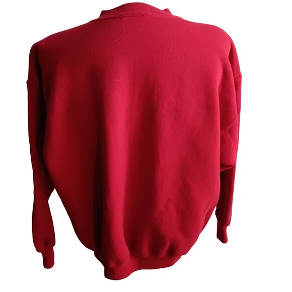 Vtg 90's Ultra Sweats Heavyweight Red Sweatshirt XL Made In USA - Picture 4 of 4